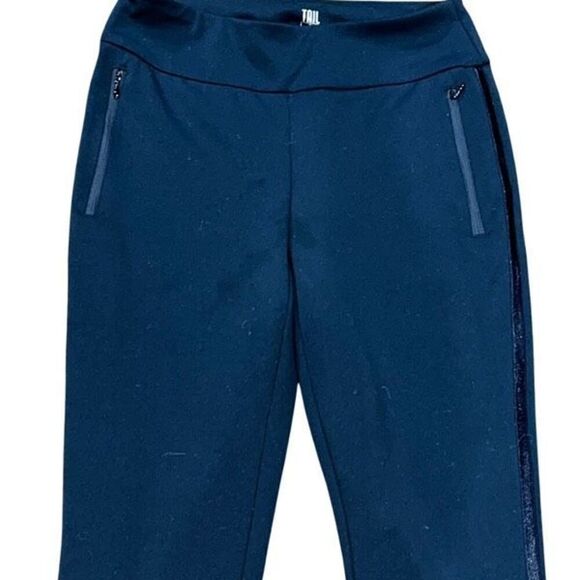 Tail Black Tapered Leg Pull On Golf Pants Size 2 - Picture 2 of 4